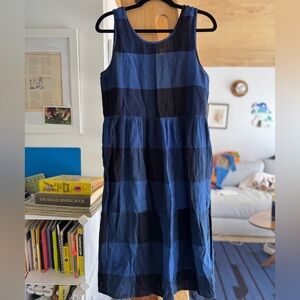 Indigo Dyed Ace & Jig dress (M-L)